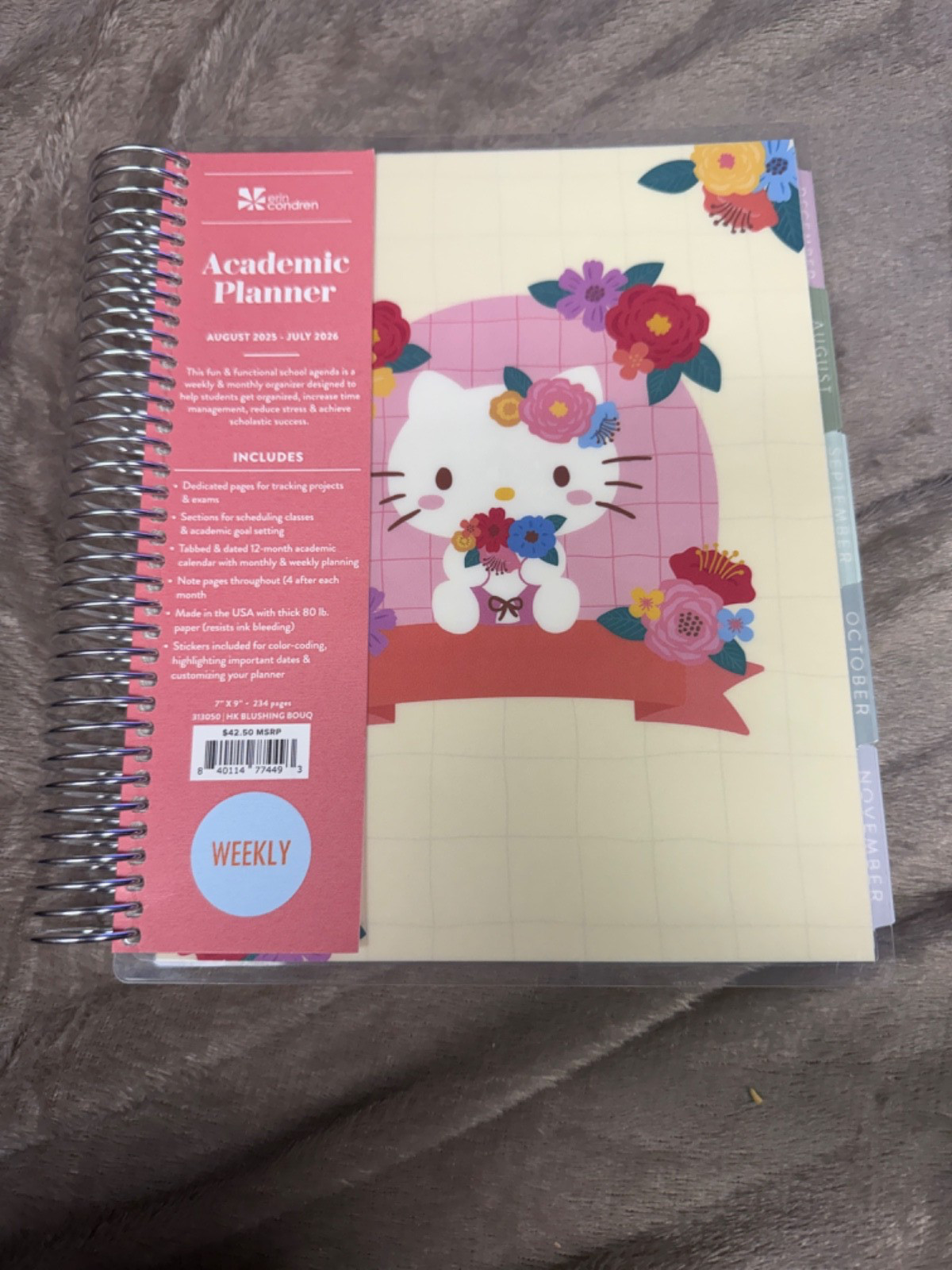 Erin condren Hello Kitty 2025-2026 Academic Planner 840114774493