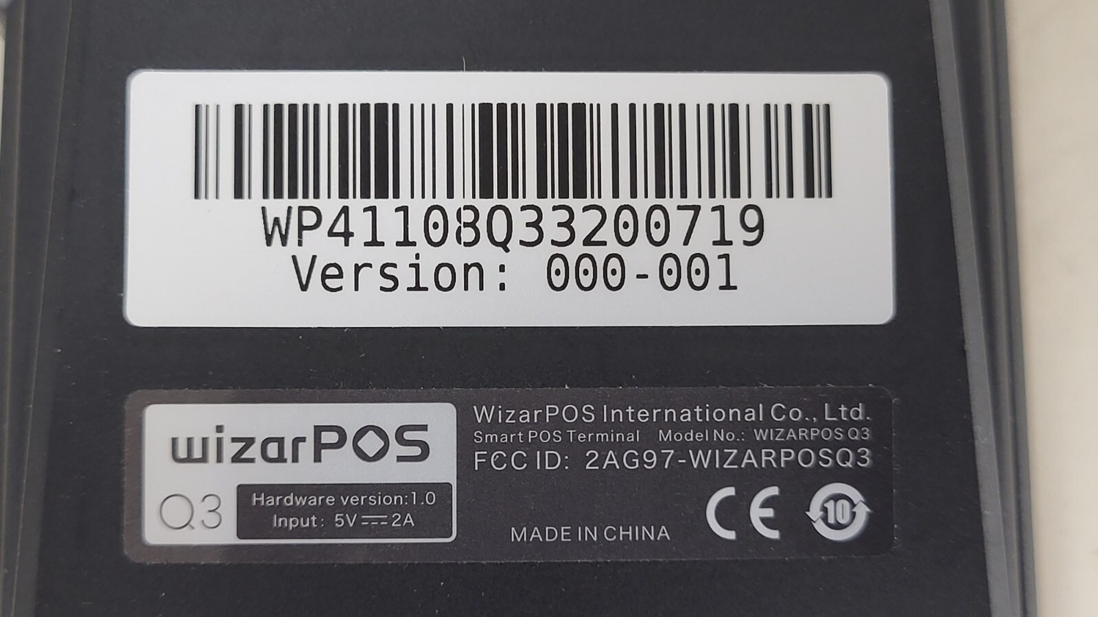 Dejavoo wizarPOS Q2 smart pos terminal used WP41108Q33200719