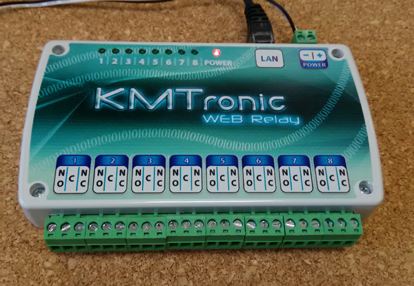KMTronic LAN Ethernet IP 8 channels Relay board WEB BOX