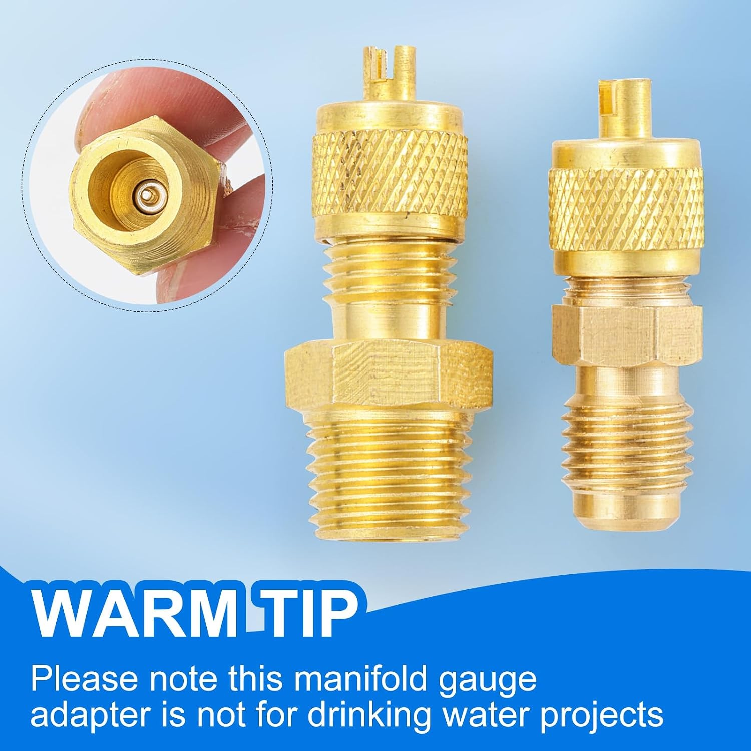 Brass 1/4 SAE Flare to 1/8 NPT Male Pipe Fitting Brass Adapter