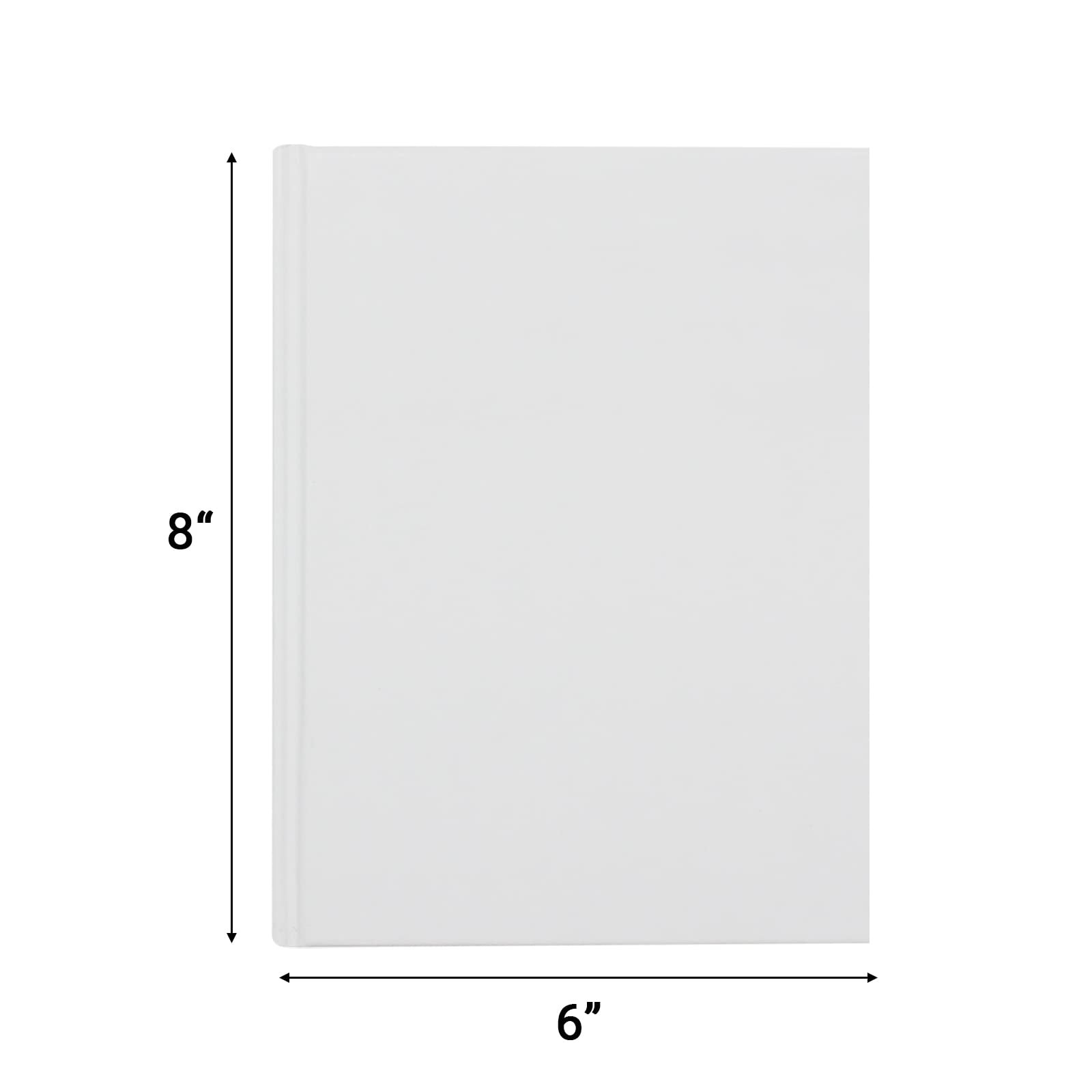 6 Pack White Hardcover Blank Book 6×8 inch, Hardcover Blank Book for Students…