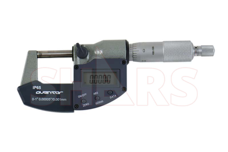 Shars 0-1″ 0.00005″/0.001mm Digital Electronic Outside Micrometer IP65 New P]