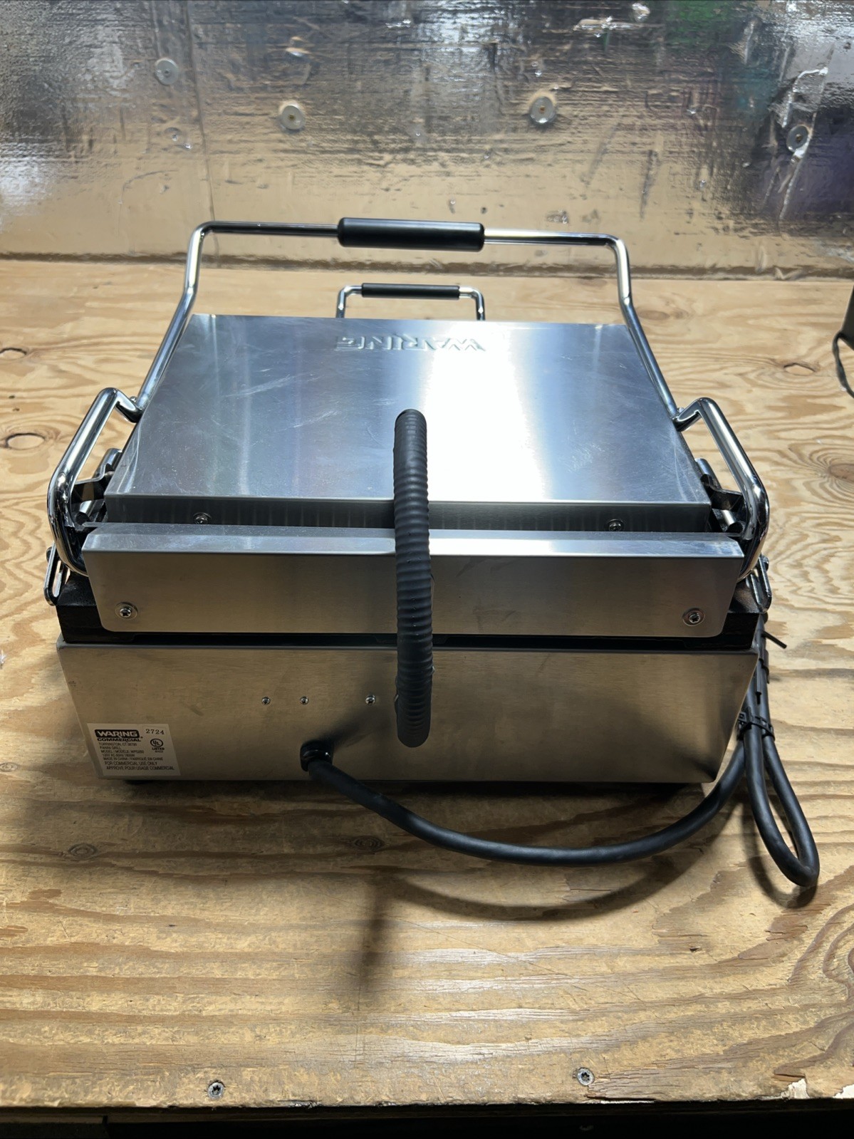 Waring WPG250 Commercial Panini Express Grooved Plates 120v «TESTED»