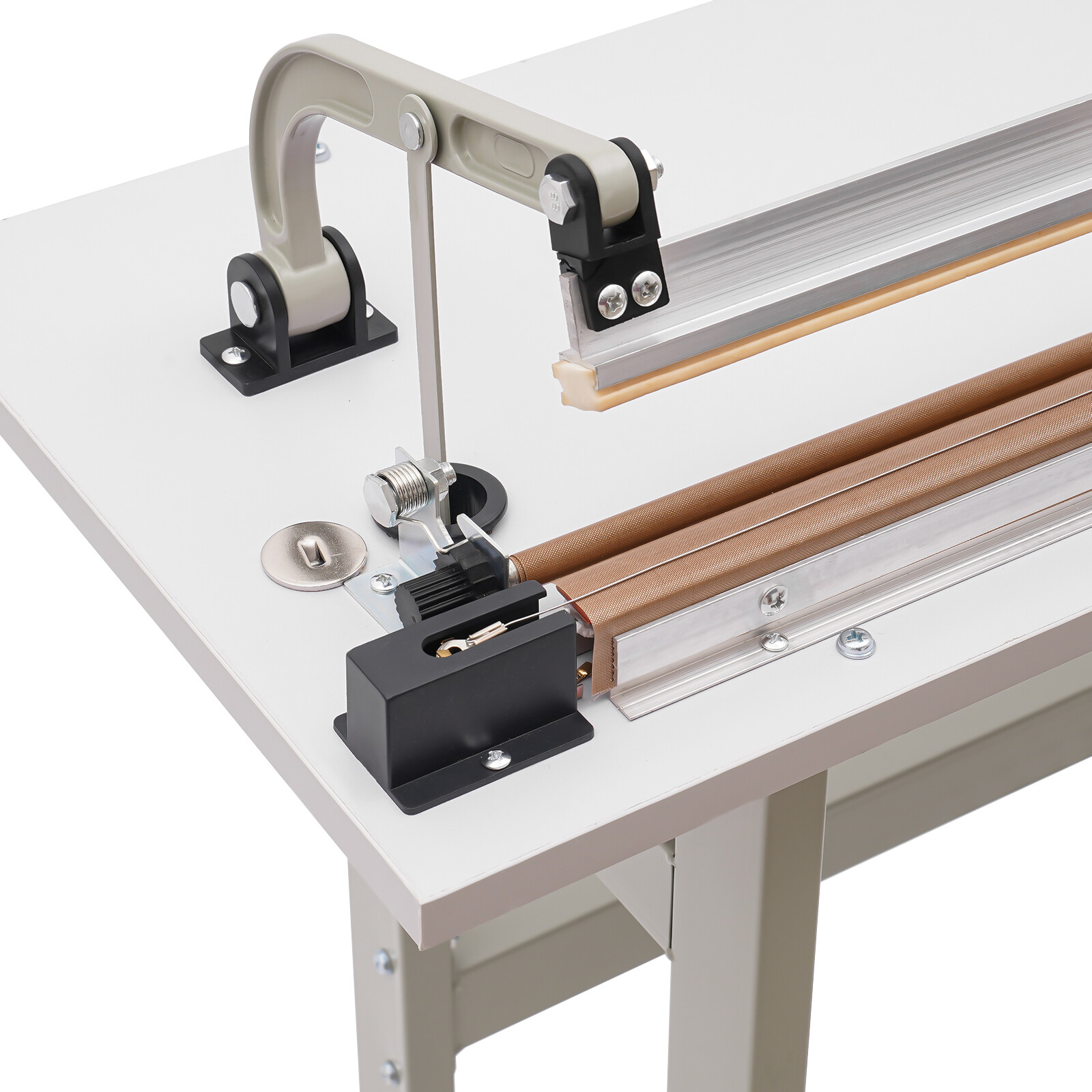 22.83″ Foot Pedal Impulse Sealer Heat Sealing Machine,Plastic Bag Sealer AC 110V