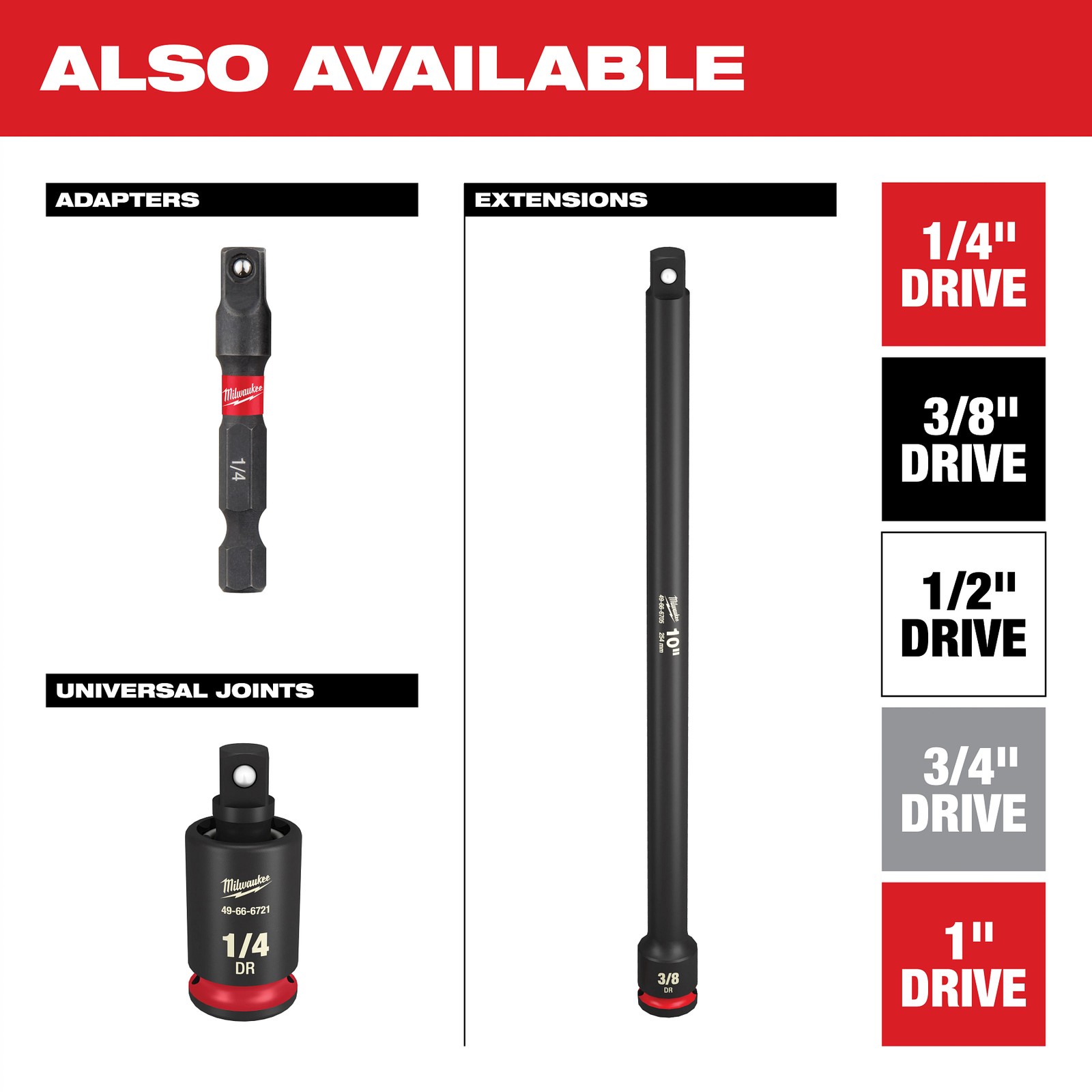 Milwaukee Tool 49-66-6806 31Pc SHOCKWAVE Impact Duty Socket 1/2” Drive Set