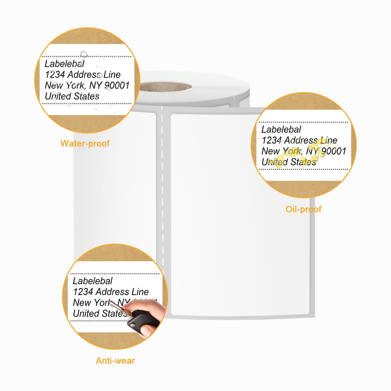 12 Rolls 4″ x 3″ Direct Thermal Label (101mm x 76mm) Multipurpose Shipping Ad…
