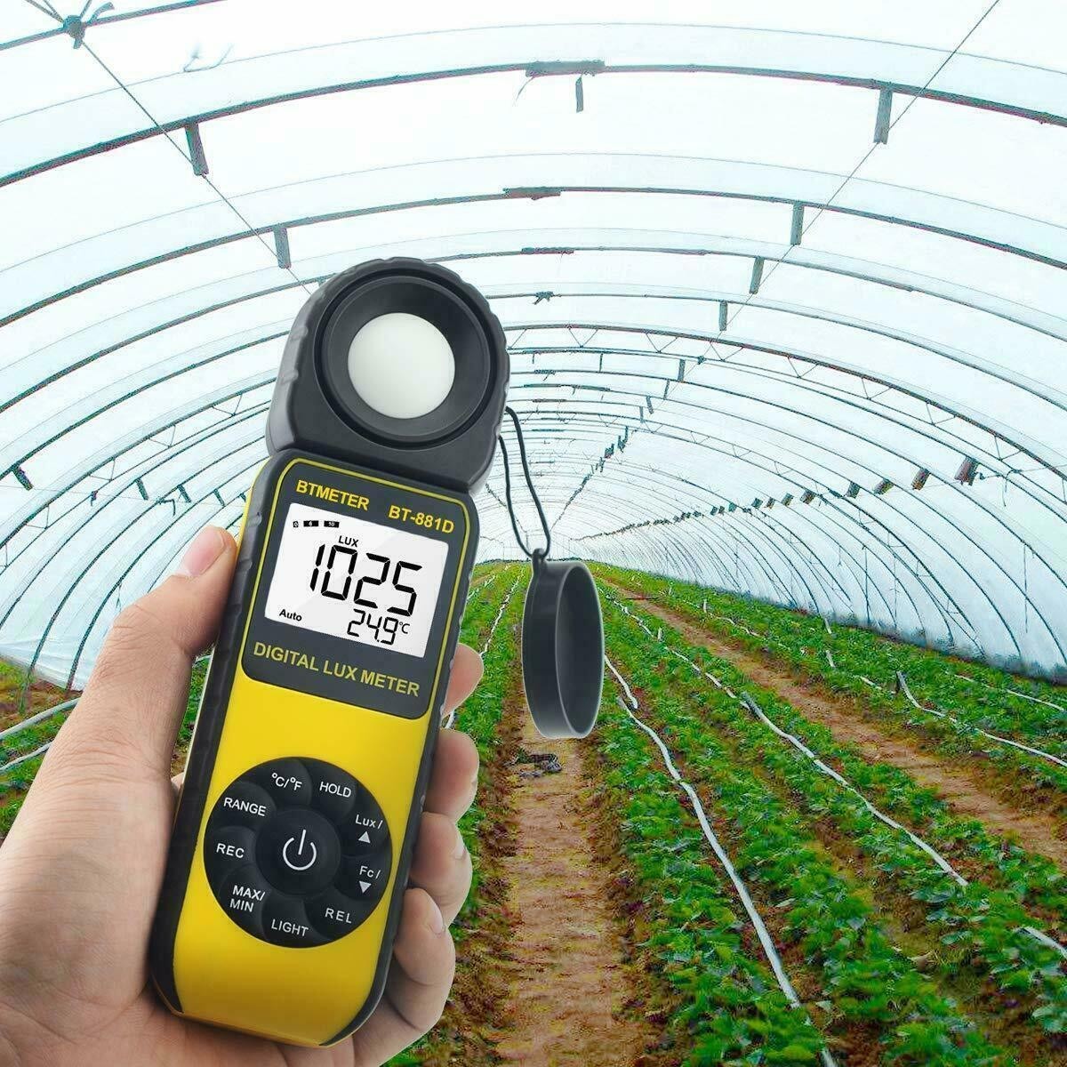 HoldPeak Digital Illuminance Meter 400,000Lux Lux/Fc Luxmeter Light Meter