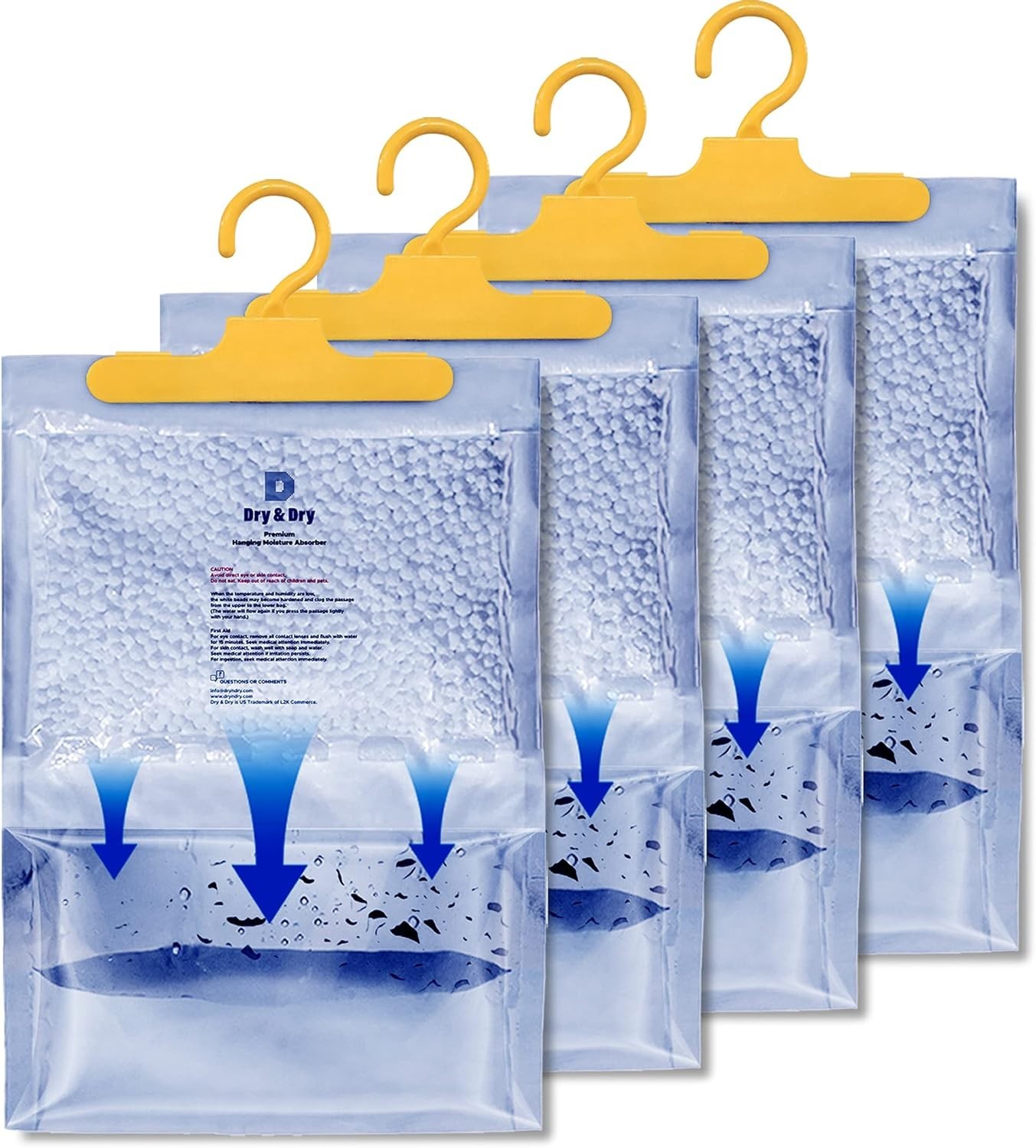 Essential 4 Pack Small Dehumidifiers – Moisture Absorbers for Any Room