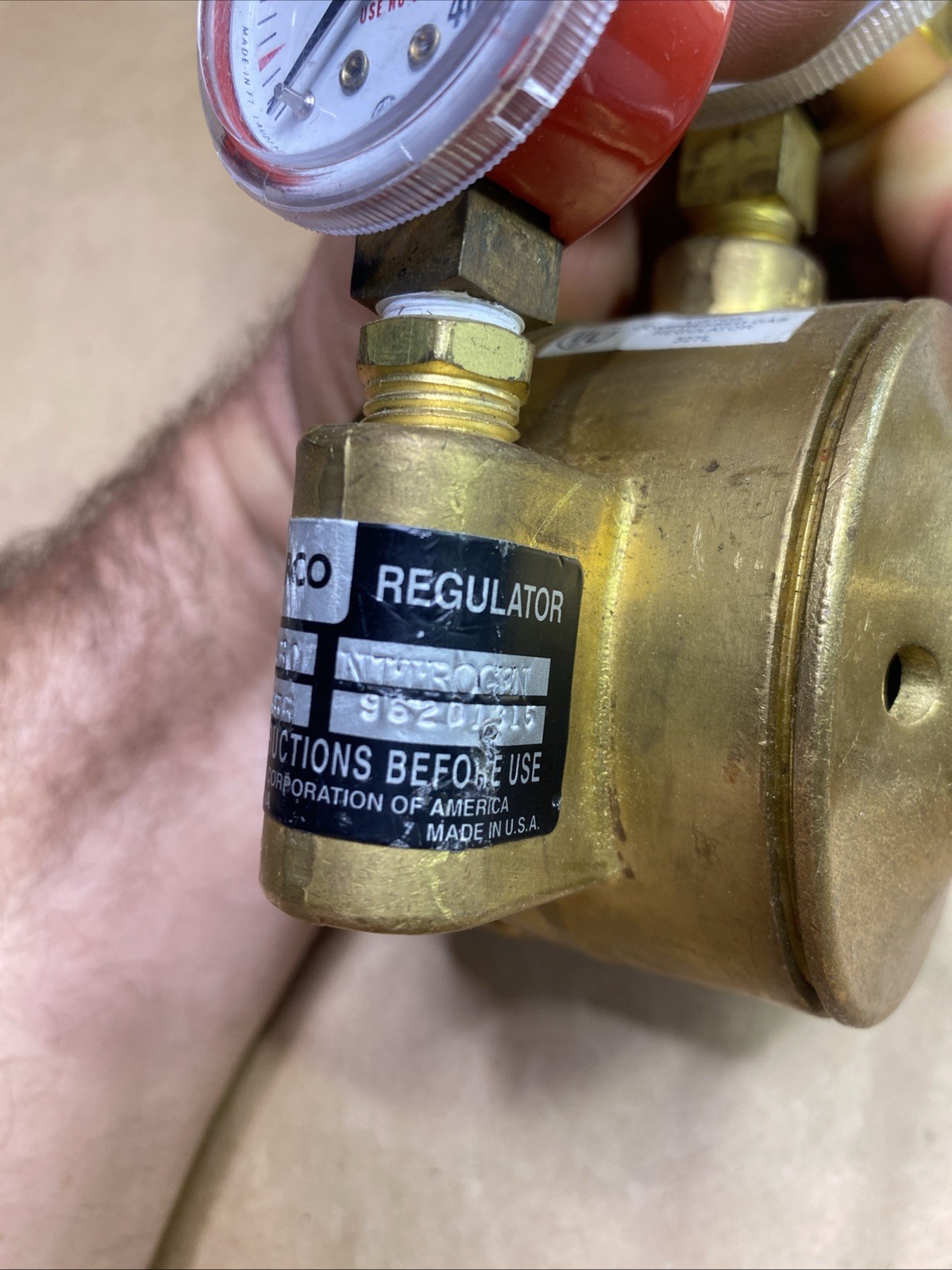 concoa airco cga 555 Two Stage Nitrogen Gauge Regulator (I Think It’s New)