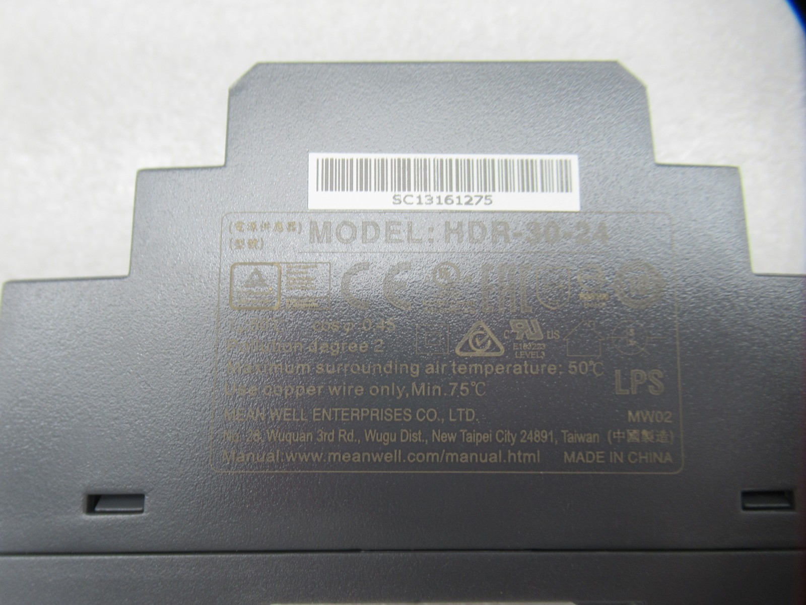 Mean Well HDR-30-24 Ultra Slim Step Shape Power Supply 30W 24V (Fast Shipp)
