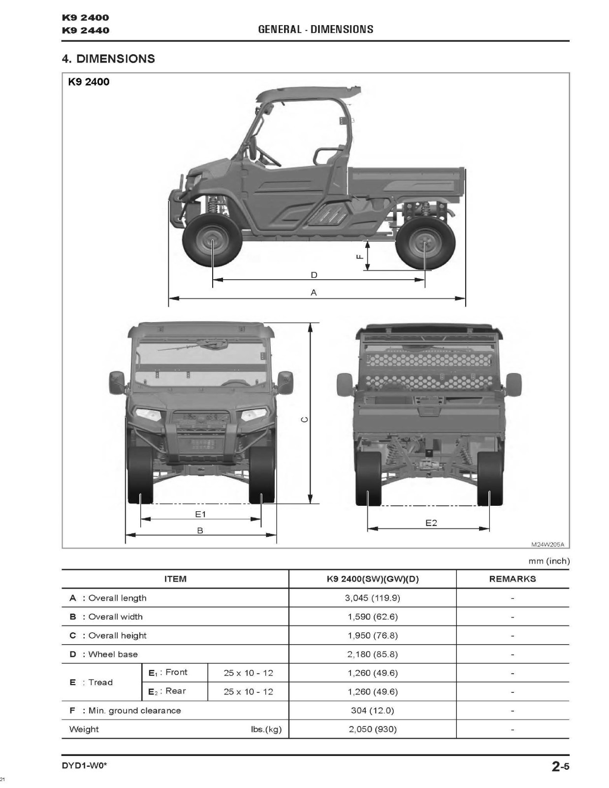 K9 2400 2440 Side By Side Technical Workshop Manual Fits Kioti K9 2400 2440