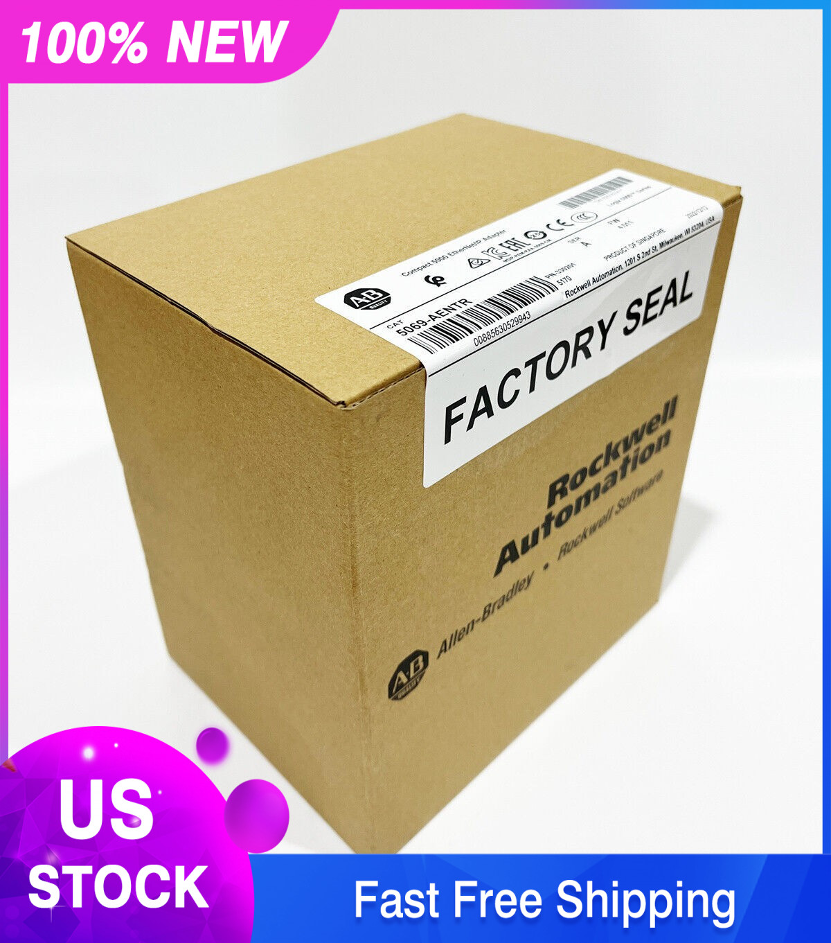 ~ Allen-Bradley 5069-AENTR SER A Compact 5000 EtherNet/IP Adapter US Free Tax