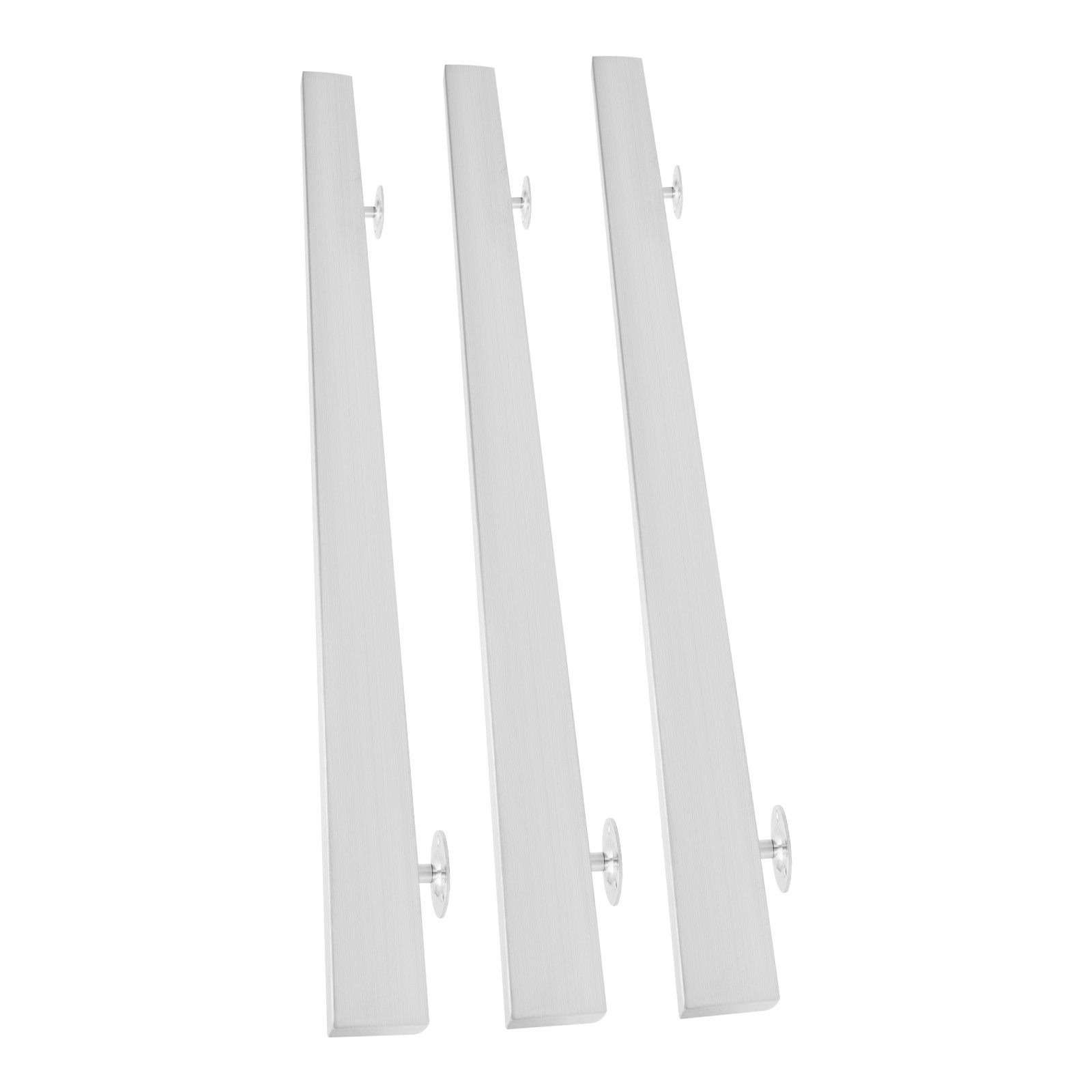 3.05M Stainless Stair Rail 101×9.8cm – Baking Paint Rectangle, Wall Mount