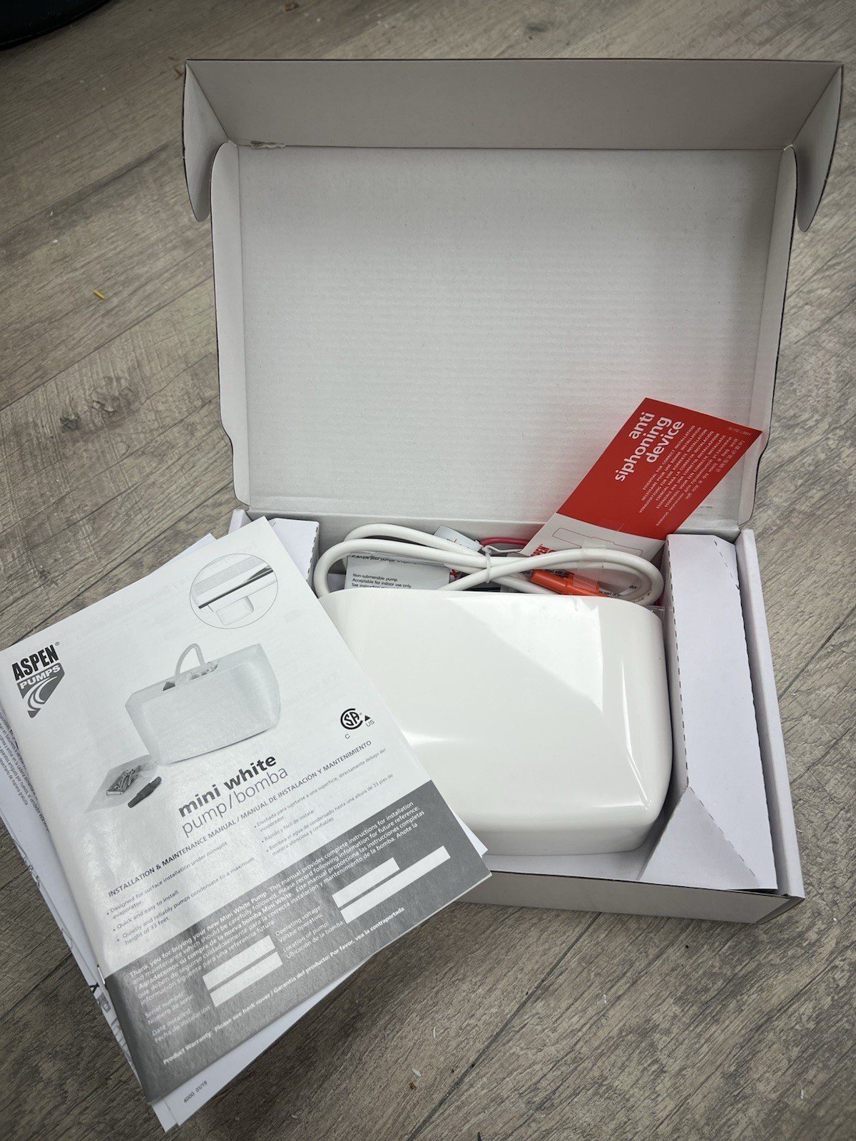 Aspen Pumps White Condensate Mini Pump Kit (model 83939) *BRAND NEW*