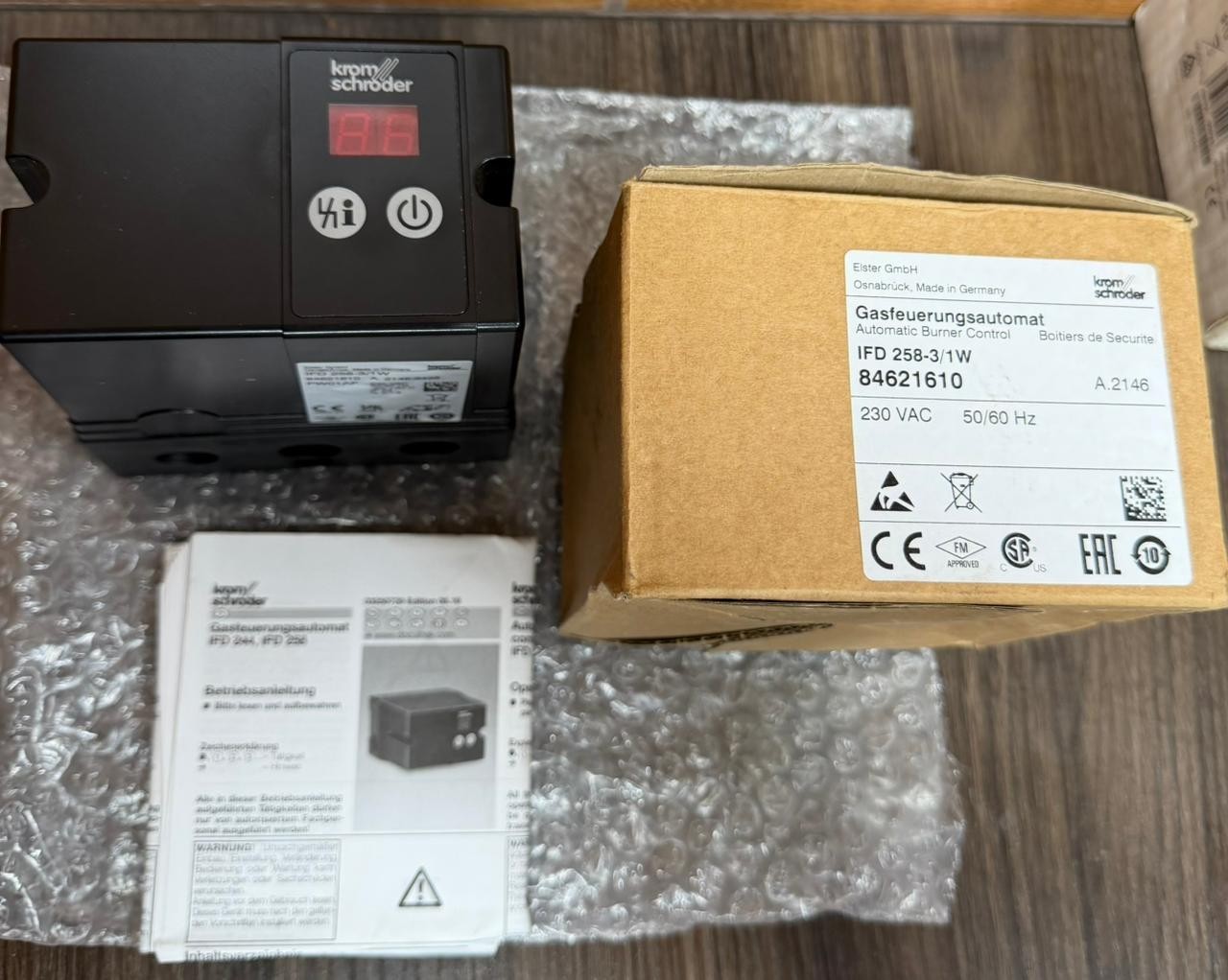 KROM SCHRODER IFD258-3/1W GASFEUERUNGSAUTOMAT AUTOMATIC BURNER CONTROL