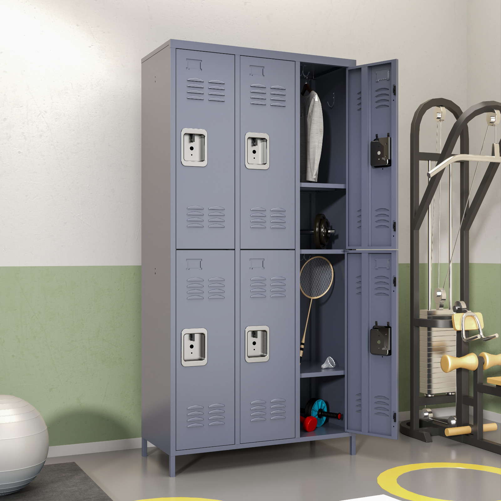 Steel Employee Locker Metal Storage Cabinet for Home Business School Office GYM