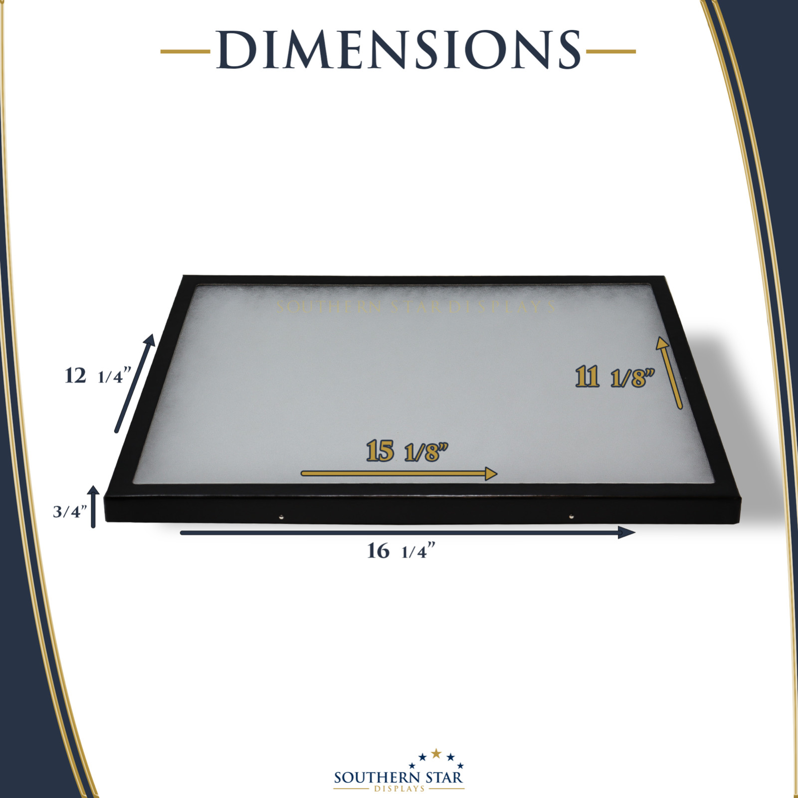 12 x 16 x 3/4 Riker Display Case Box for Collectibles Jewelry Arrowheads & More