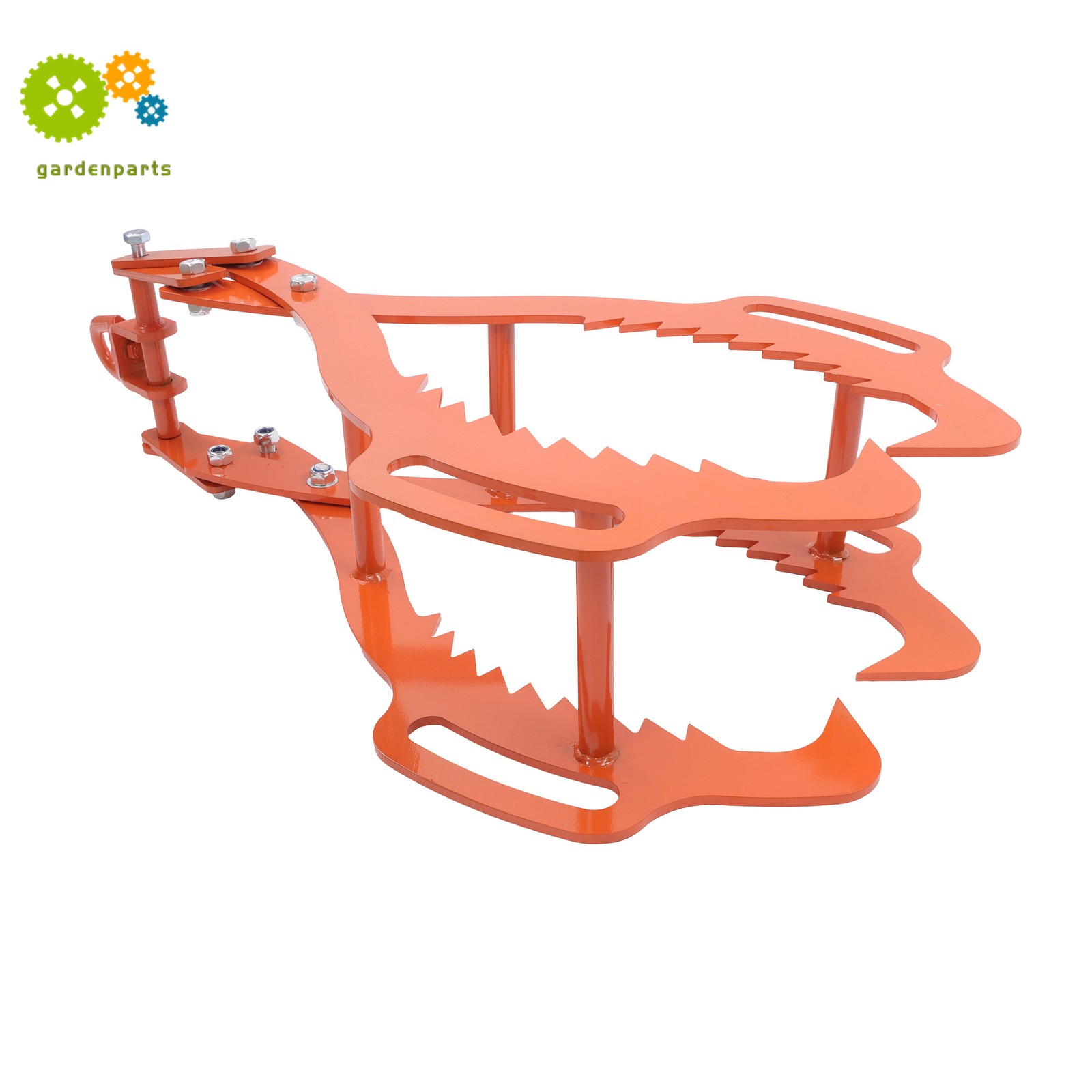 Log Lifting Tongs 36 Inch Heavy Duty Steel 4 Serrated Claw Swivel Dragging Tongs