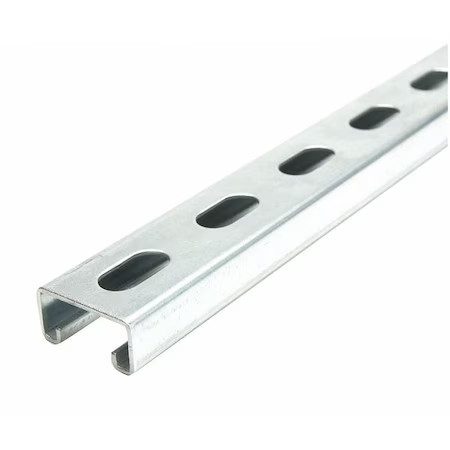 Zoro Select Fs-500Ss Pg 60.00 Single Channel Strut, Slotted, Steel,