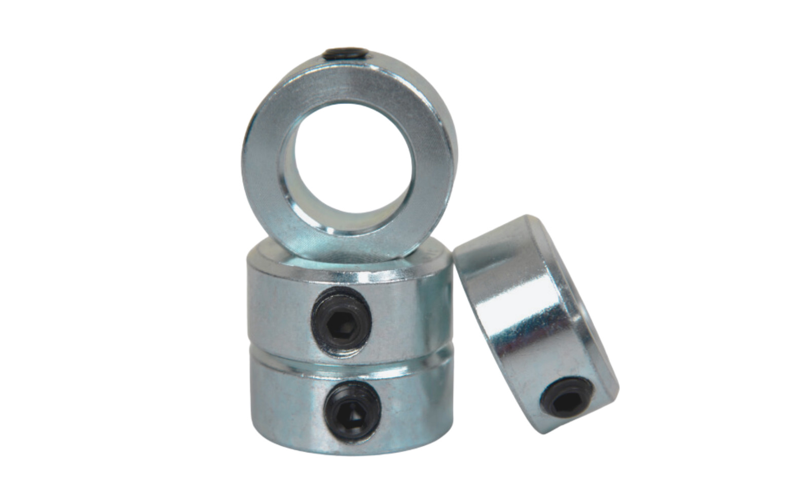 5/8″ Bore Zinc Plated Set Screw Shaft Collar OD 1-1/8″ Width 1/2″ (4 PCS)