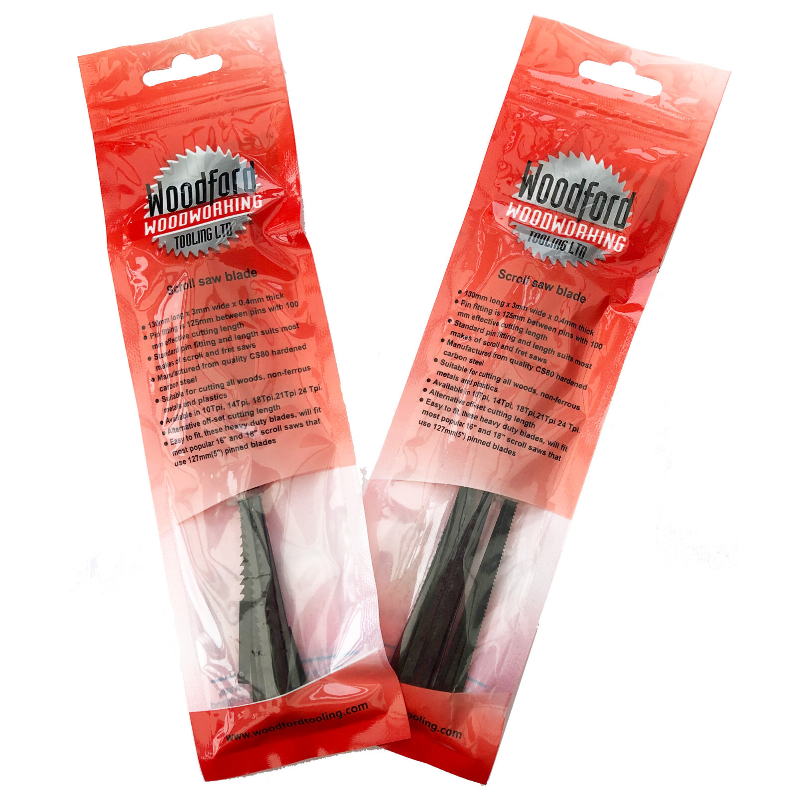 BILT HARD 16-inch Scroll Saw Blades Pinned End 14 TPI Pack of 20