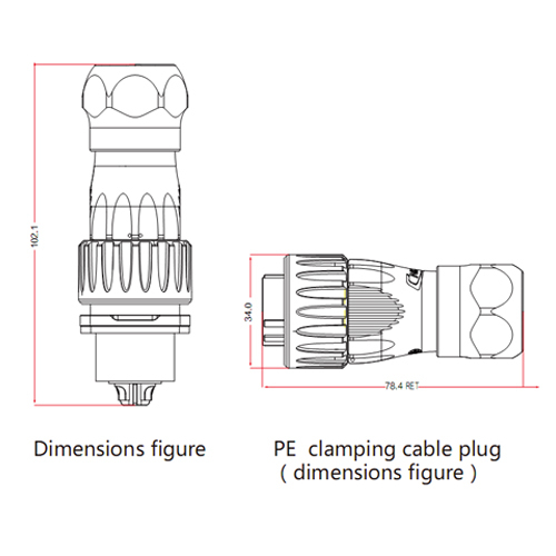 Ethernet Circular Connector RJ45 Plug & Socket Outdoor Waterproof IP67 Metal