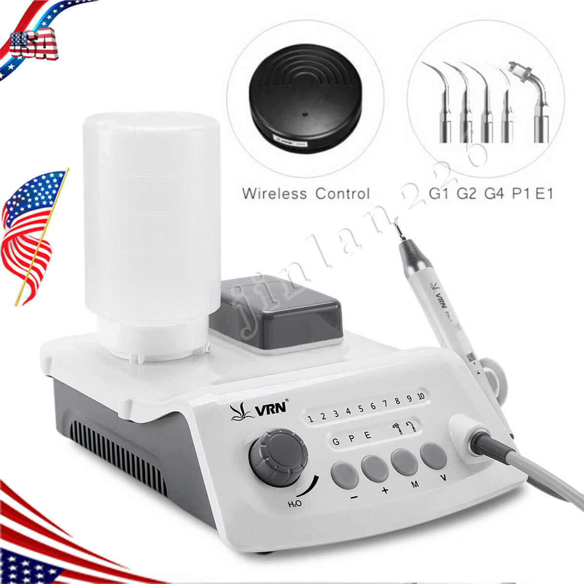 Ultrasound Dental Ultrasonic Scaler fit EMS Woodpecker+LED Handpiece+ Bottle A8