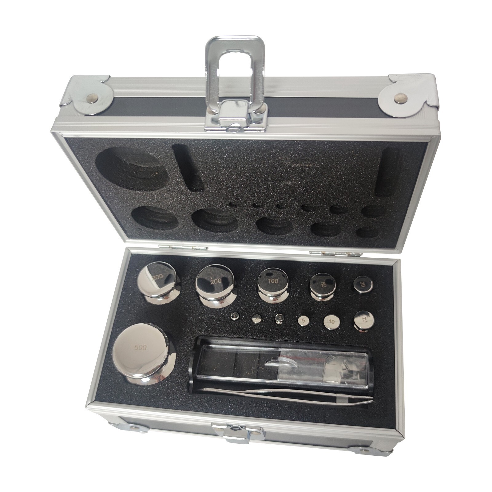 25 PCS/Set F1 Grade 1mg-500g Stainless Steel Calibration Balance Weight Kit