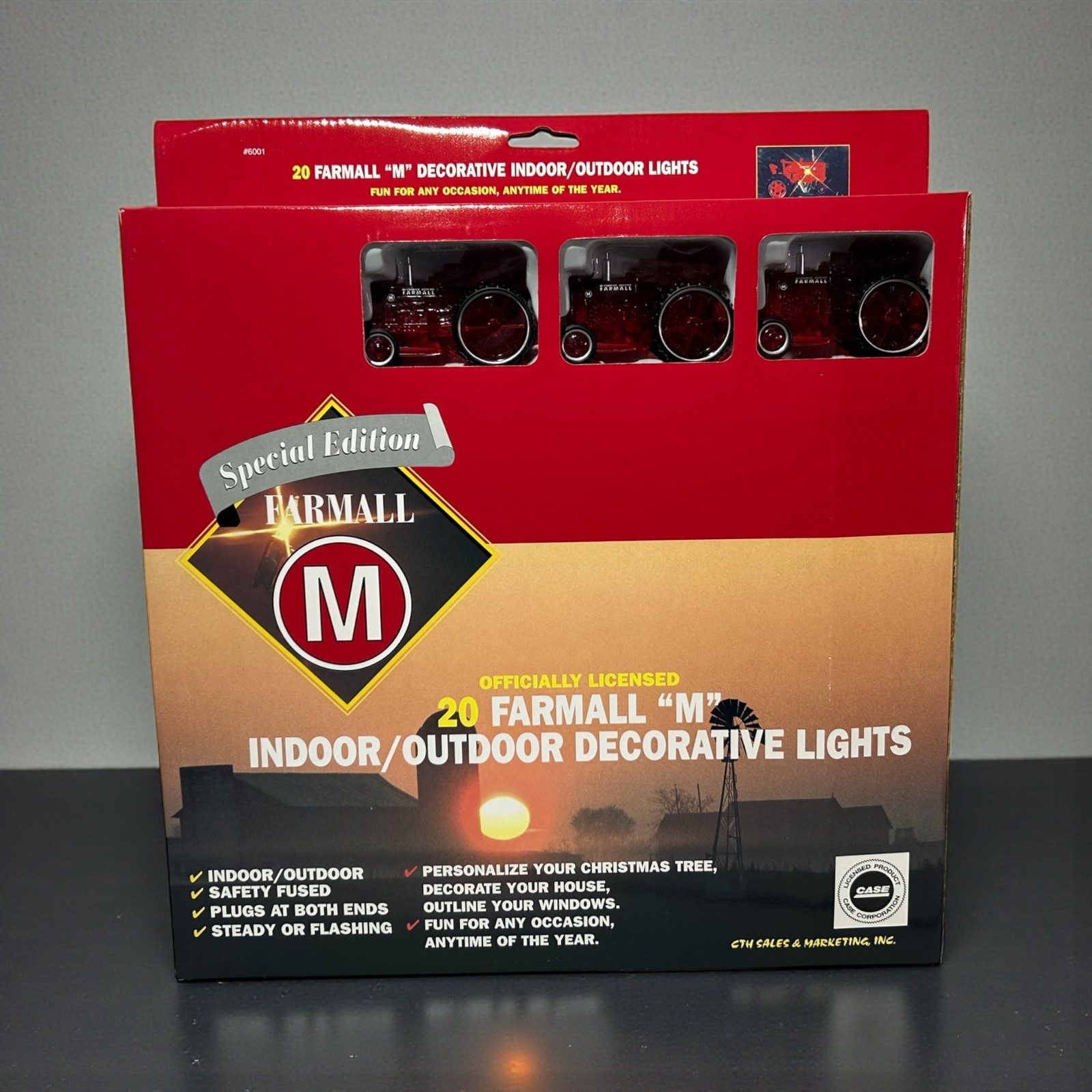 Farmall M Indoor/Outdoor Decorative Tractor Lights NIB Set 20