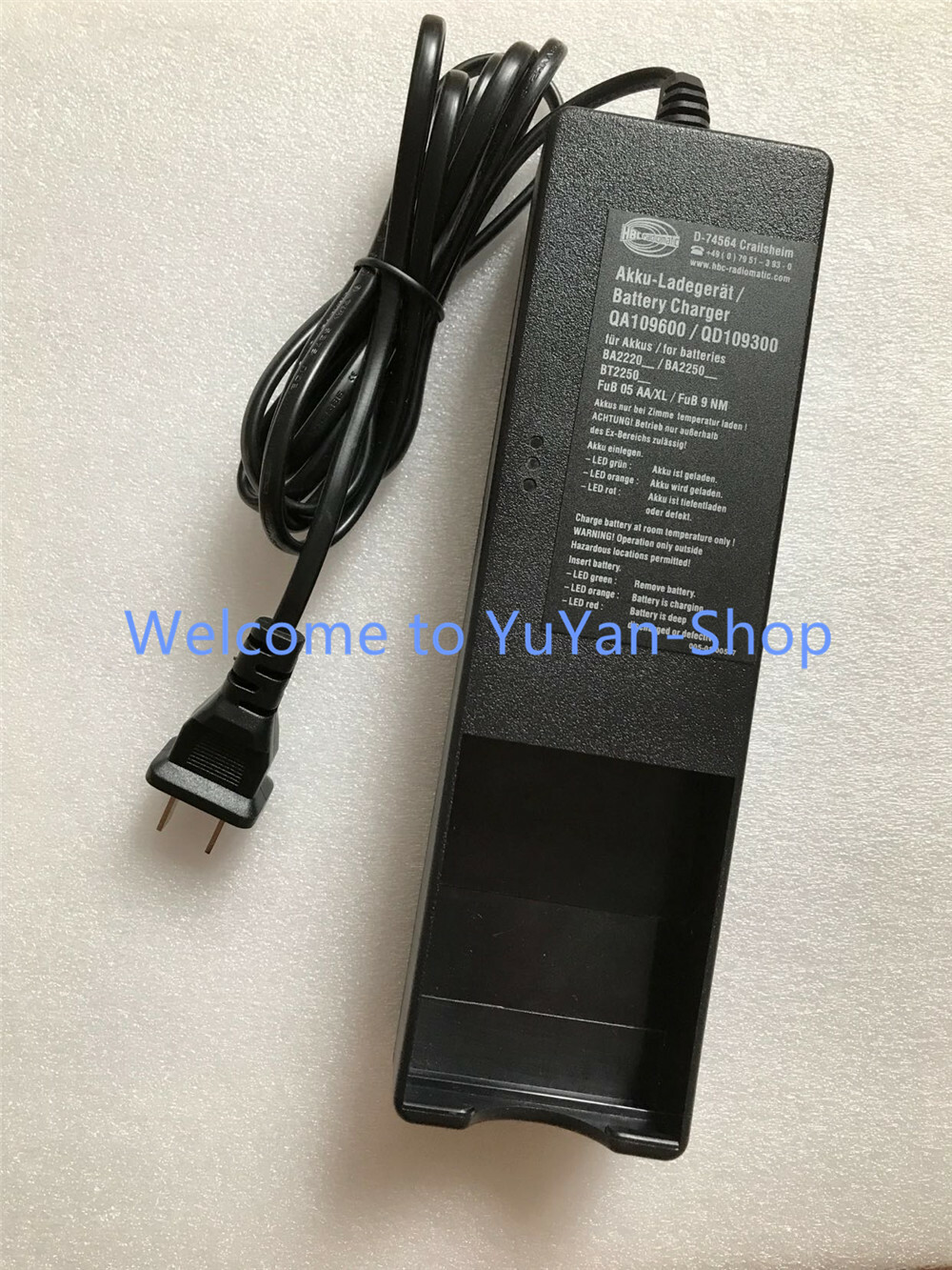 220V QA109600 QD109300 Battery Charger For HBC Radiomatic BA225030 #T516 YS