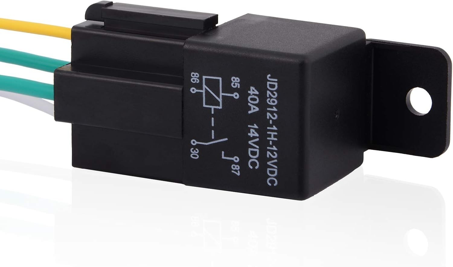 Compact 4-Pin SPST Relay 12V 40A – Ideal for Your Vehicle, 2 Relays Included