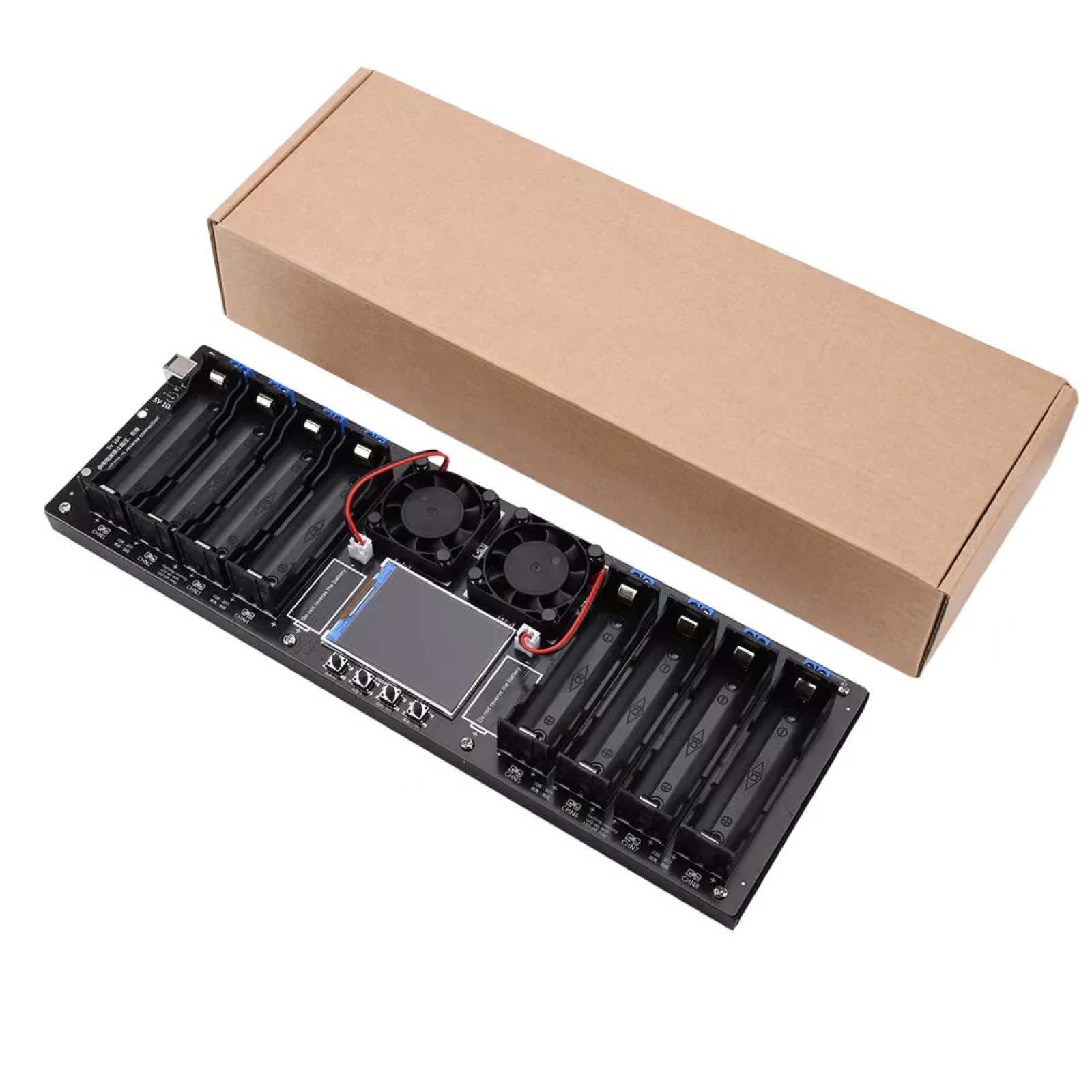2.4in LCD Screen Internal Resistance Tester Apply 18650 battery holder