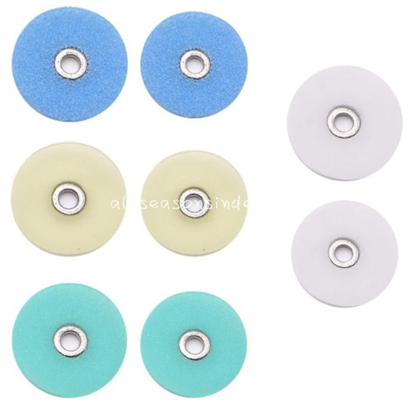 80 Pcs Dental Polishing Discs 12/14mm Wheel Universal Kit No.1.075 with Mandrel