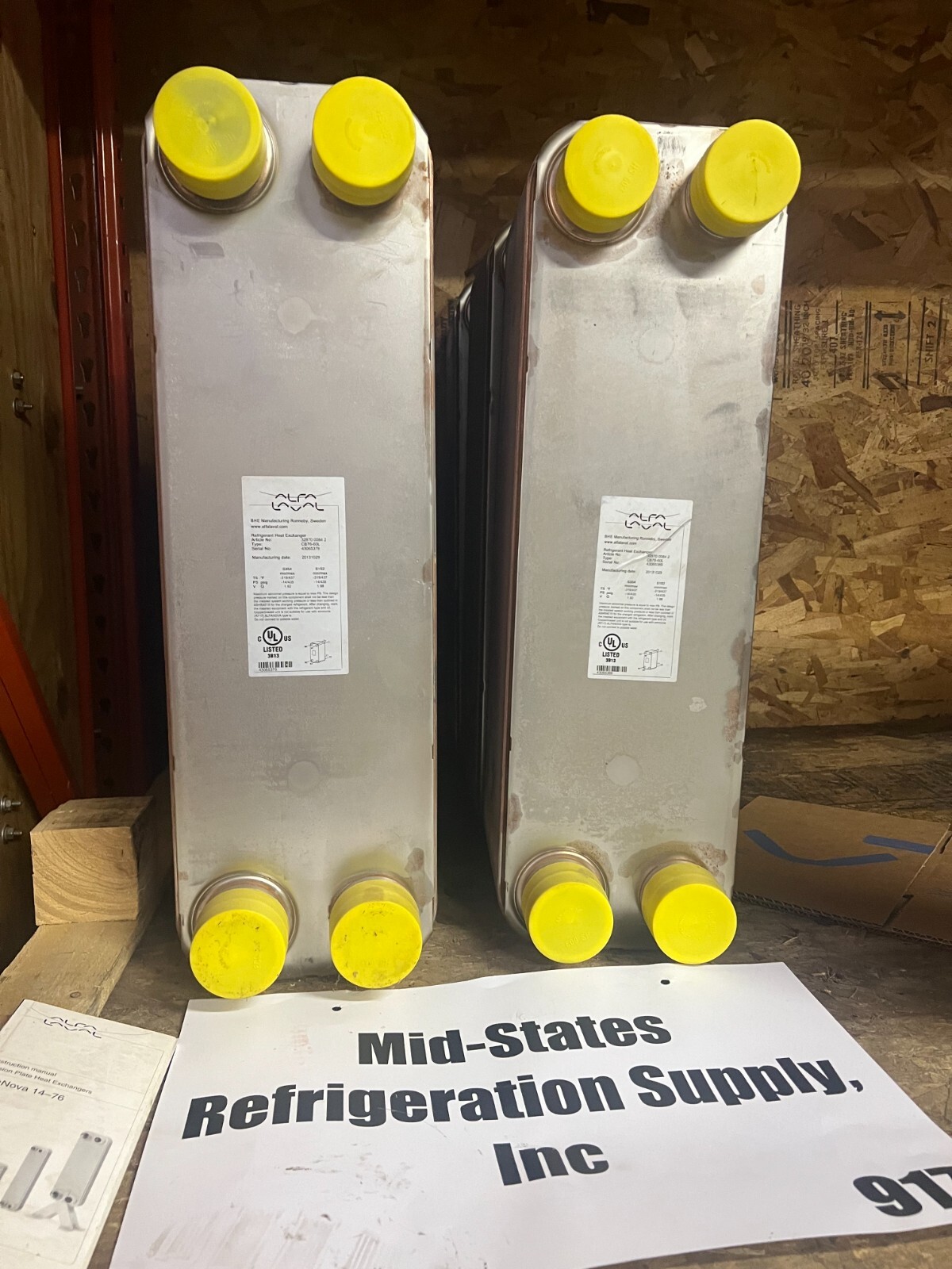 ALFA LAVAL CB76-60L Brazed Plate Heat Exchanger (NEW)