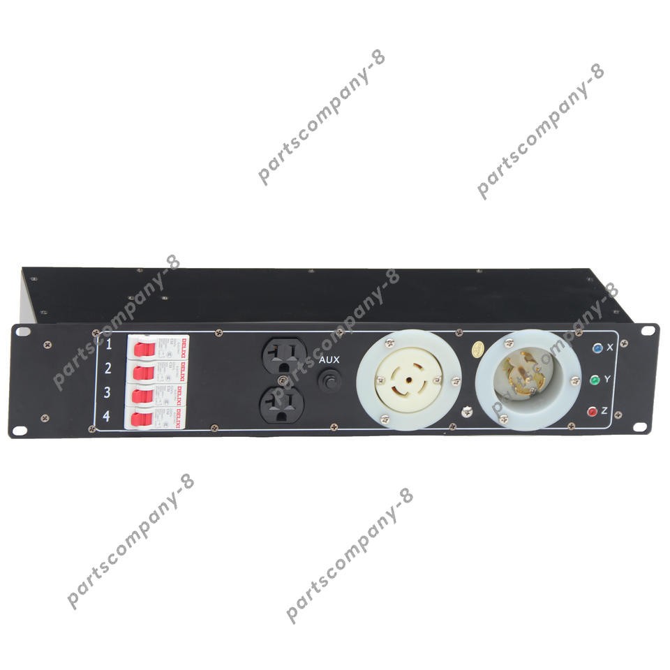 20A US Edison L21-30 Twistlock 3 Phase Power In&Output Distro