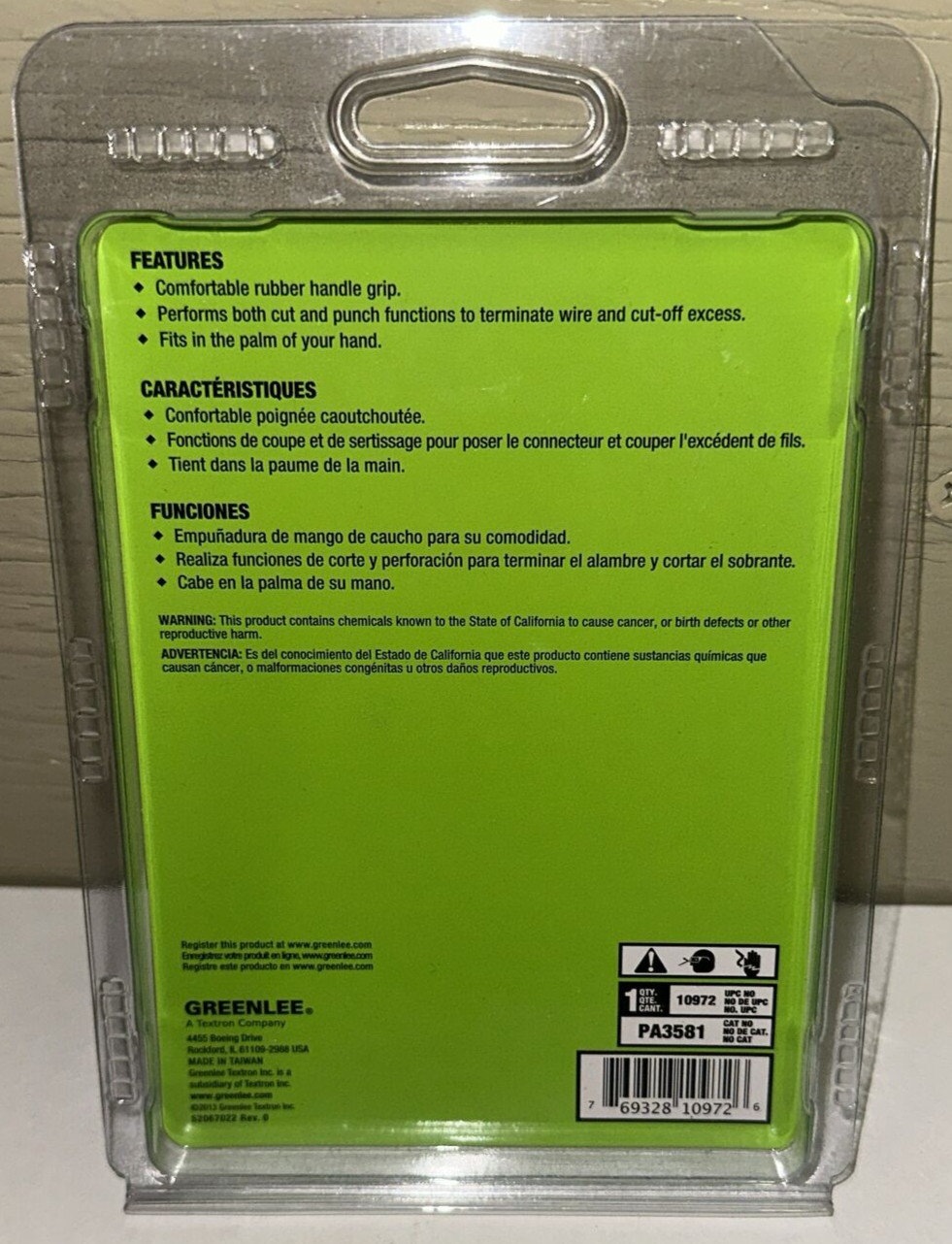 Greenlee Tools 66 Non-Impact Punchdown Tool #3581 Computer Phone Hacks 66-Cable
