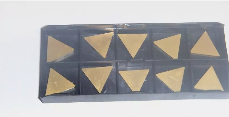 10PCS TPG-322 TIN CNC CARBIDE INSERTS-golden TPGN160308