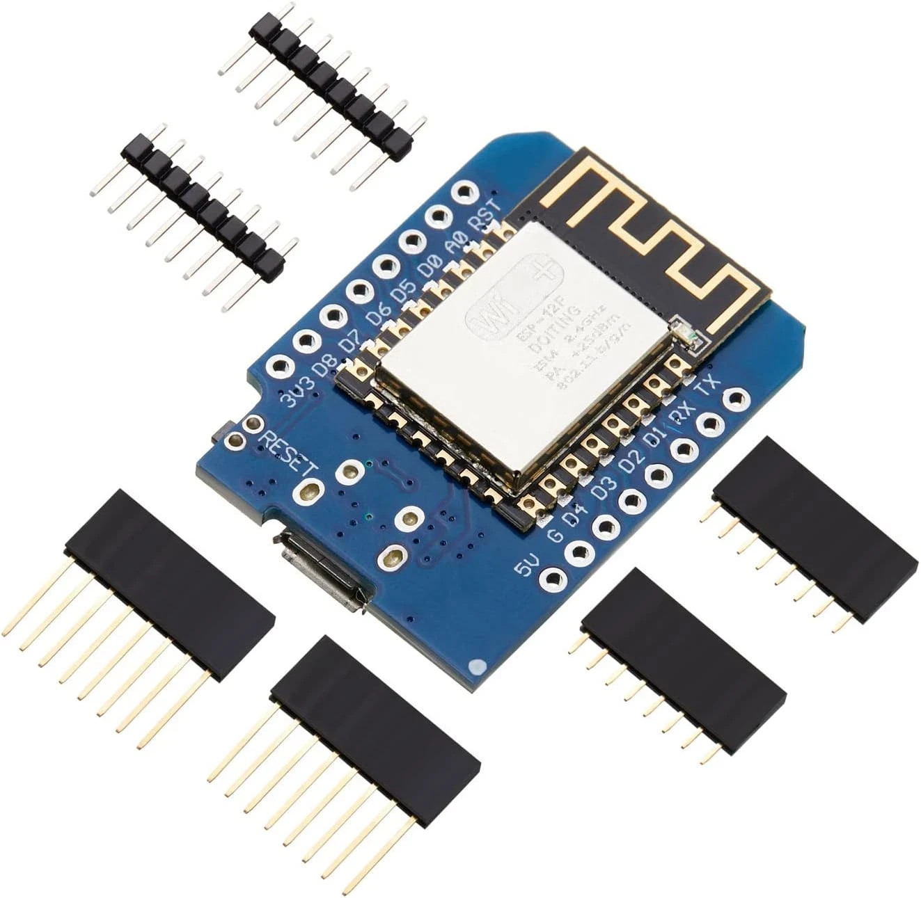 Lot of 2 Pieces Development Board Node mcu Mini D1 Module for ESP8266 ESP-12F