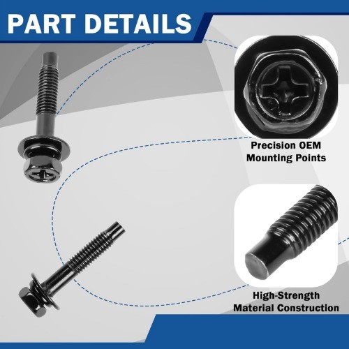 5-Piece Air Filter Housing Screw Set Compatible with Accor Size: 90091-RAA-A00