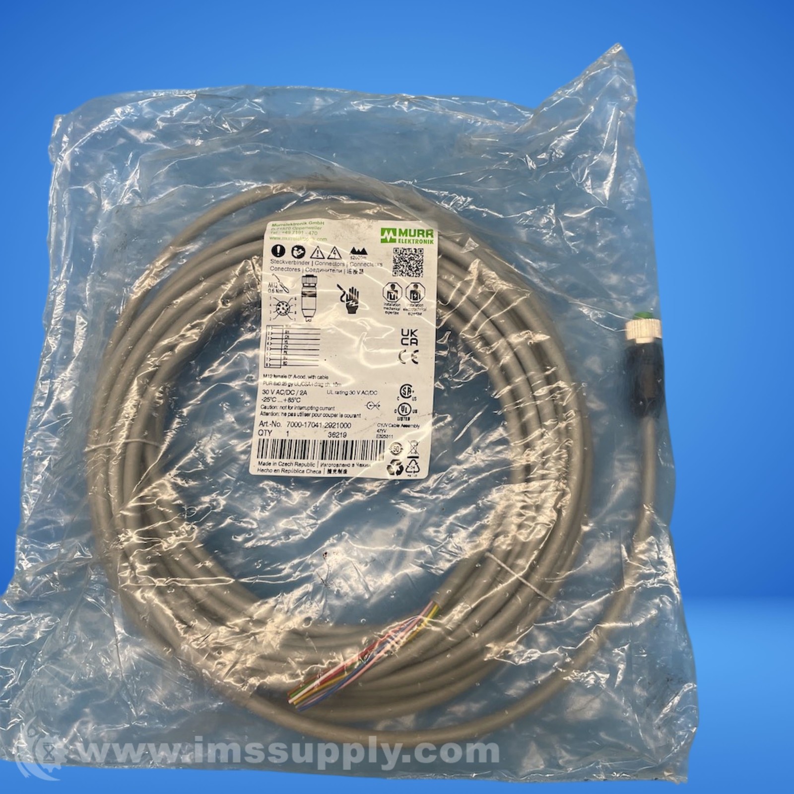 Murr Elektronik D-71570 M12 Female Cable FNFP