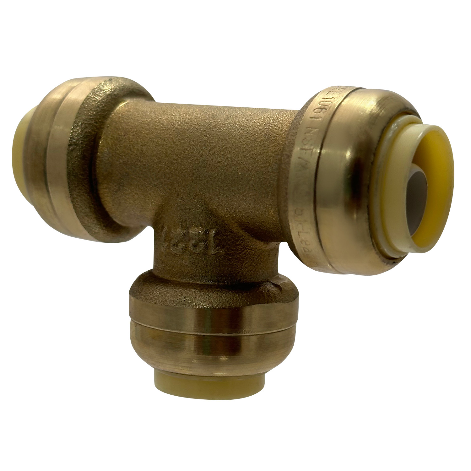 PUSH FIT TEES 1/2″ X 1/2″ X 1/2″ (10 PIECES) – LEAD FREE BRASS