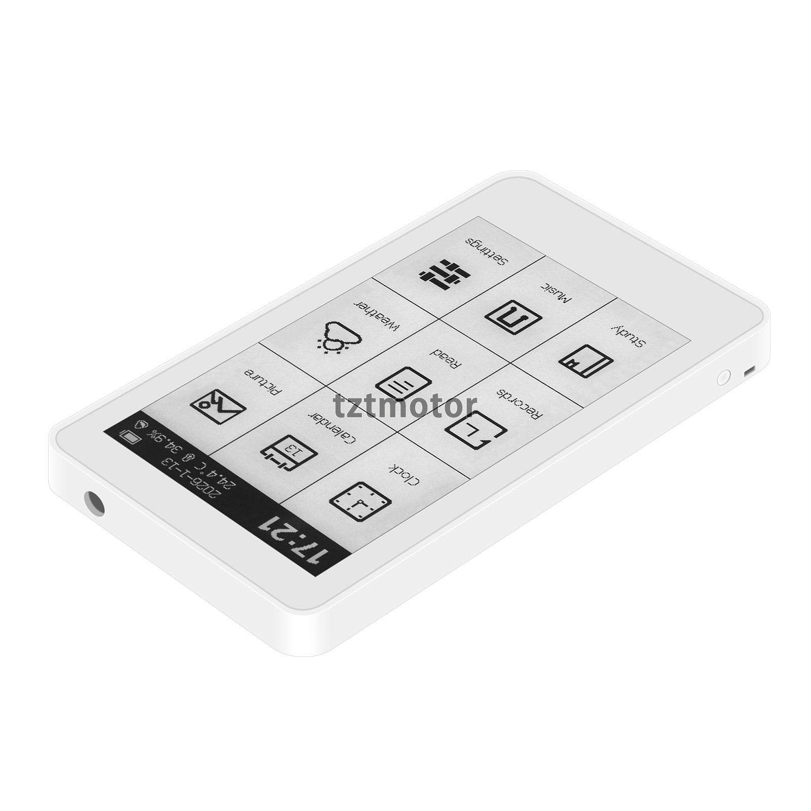 M3 Portable E-Book Reader 3.7 inch Touch Screen E-Paper Clock E-Ink Display