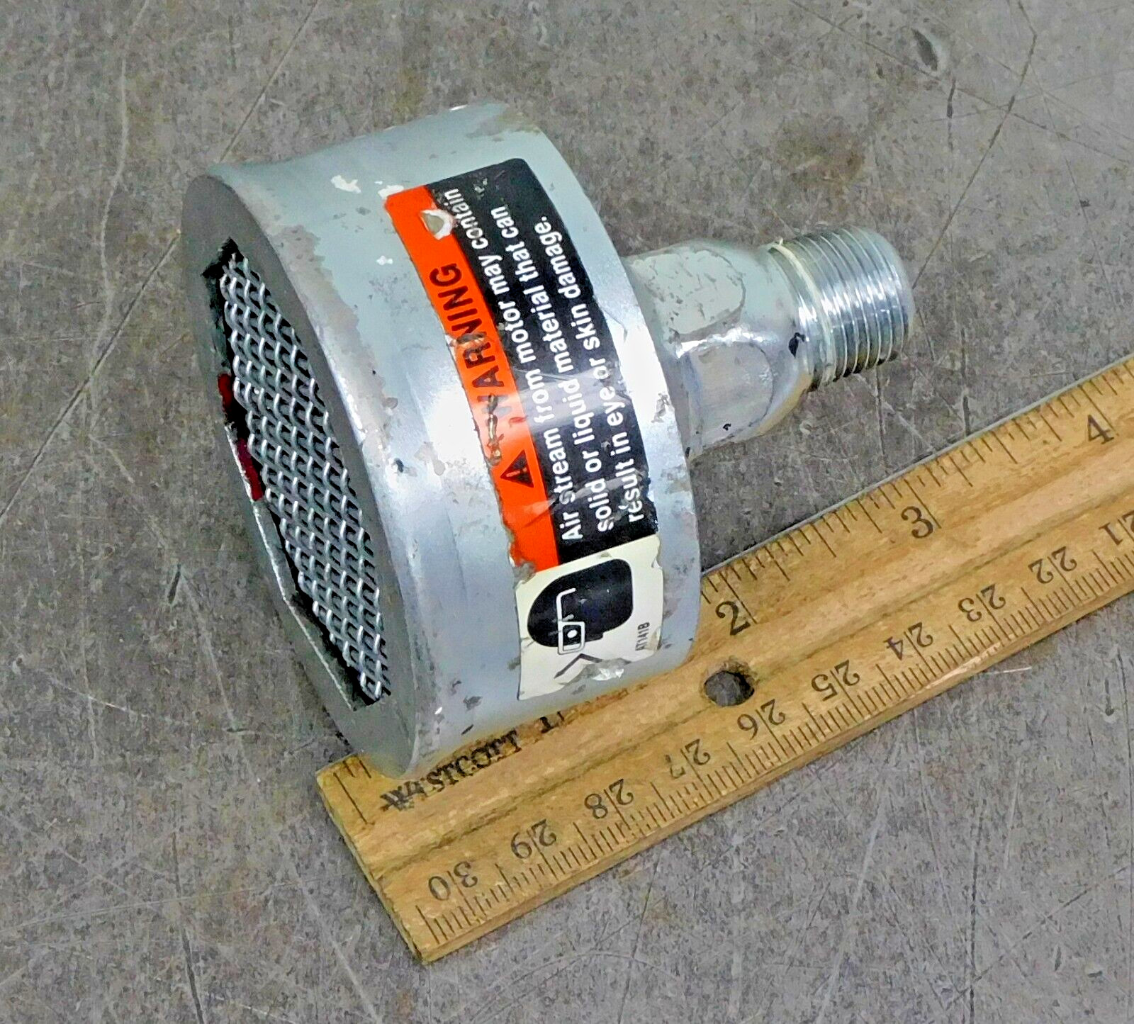 Gast AC995 Pneumatic Motor Muffler Assembly 4AM Series 3/8″ npt