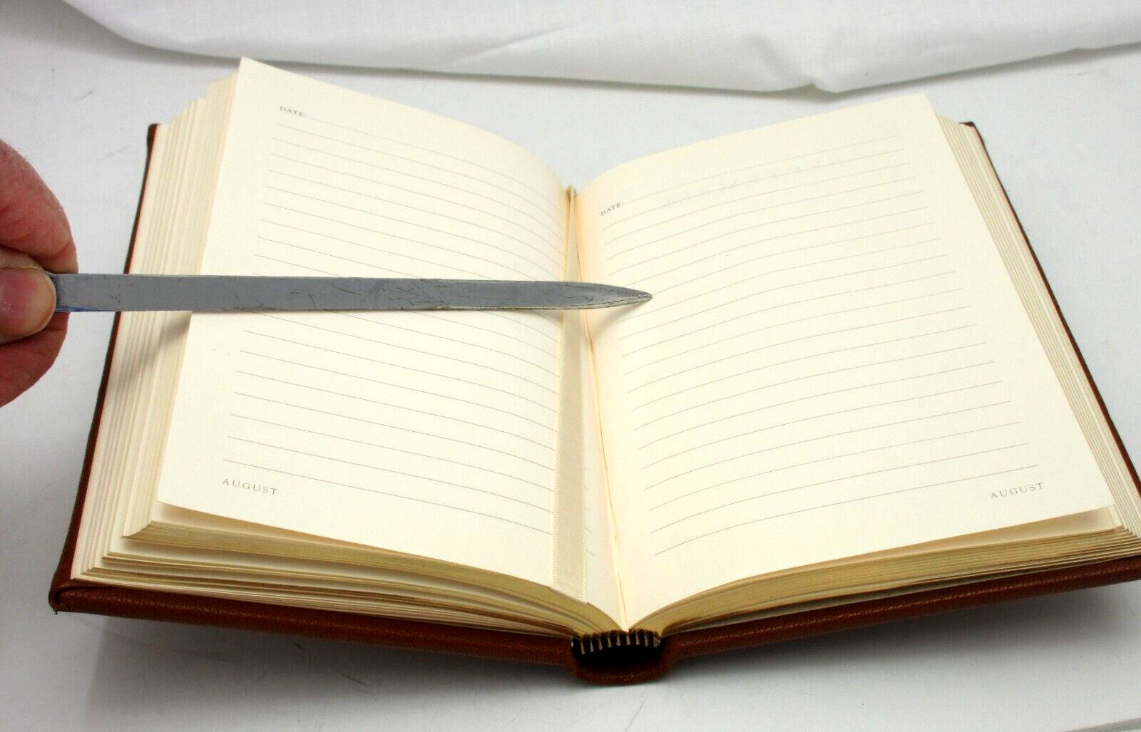 Journal Diary 6″ Leather Hardcover 320 Lined Pages Graphic Image Black