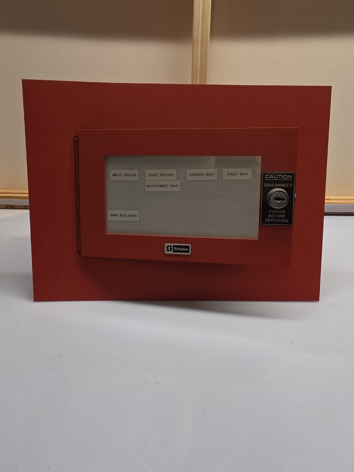 Vintage Simplex Fire Alarm Panel Annunciator Back lamp Light Supply 4305 24v