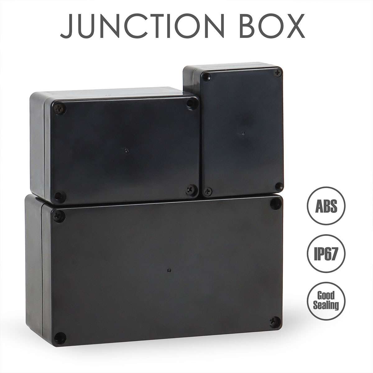 Project Box IP65 Waterproof Junction ABS Plastic Enclosure Dustproo Boxes DIY US