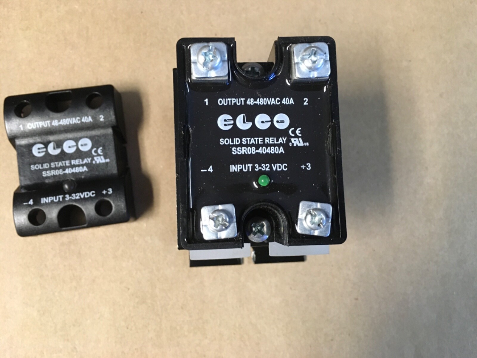 Solid State Relay SSR08-40480A DC 3-32V to AC 48-480V + Heat Sink (KB)