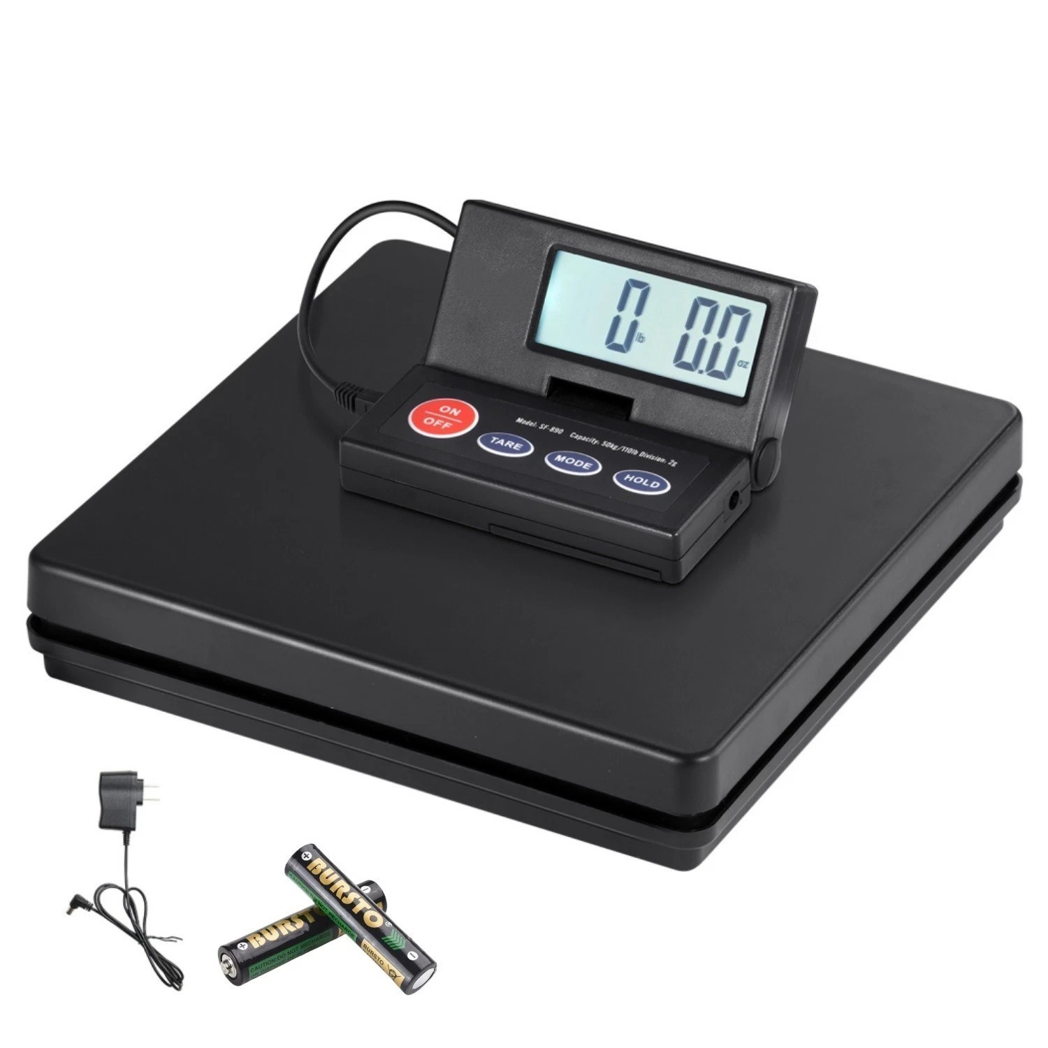 Shipping Scale Digital Postal Scale 110 lbs x 0.07 oz. AC/DC Package LCD DEAL US