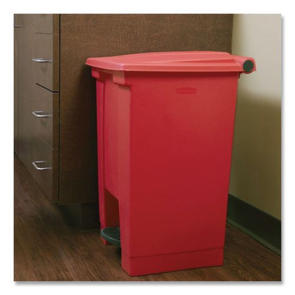 Rubbermaid Commercial 6144RED 12 gal Indoor Utility Step-On Waste Container New