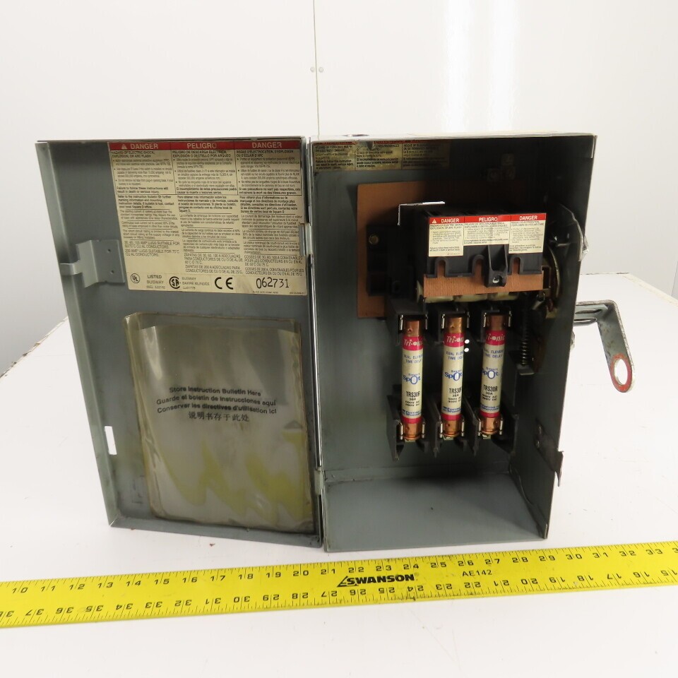 Square D PQ3603G I-Line Fusible Busway Plug Switch Unit 30A 3P 3W 600V